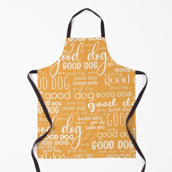 Item preview, Good Dog Cute Typography for Good Dogs or Confused Cats in Honey Mustard and White designed and sold by kierkegaard.