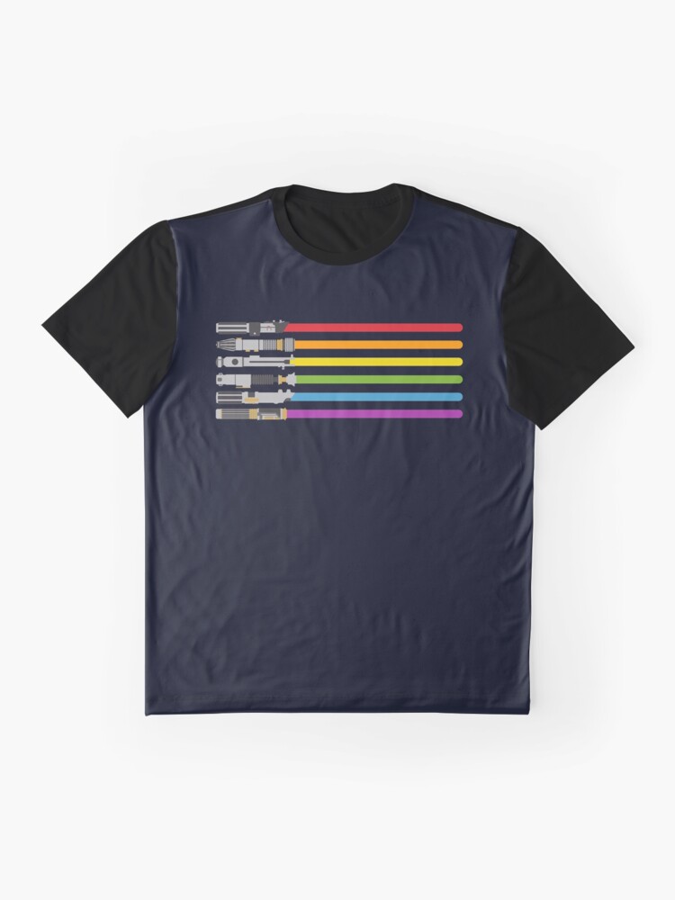 lightsaber rainbow shirt