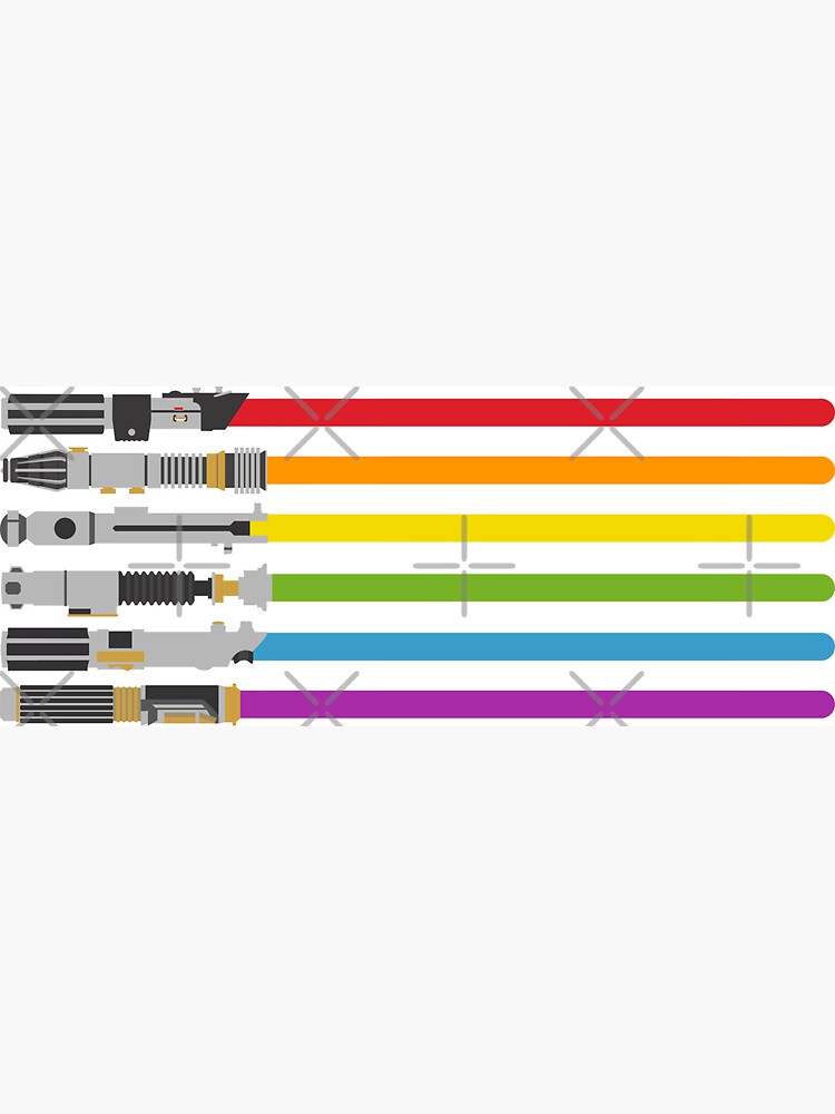 Lightsaber Rainbow by halfabubble