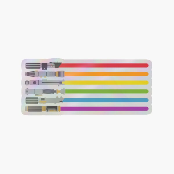 Item preview, Lightsaber Rainbow designed and sold by halfabubble.