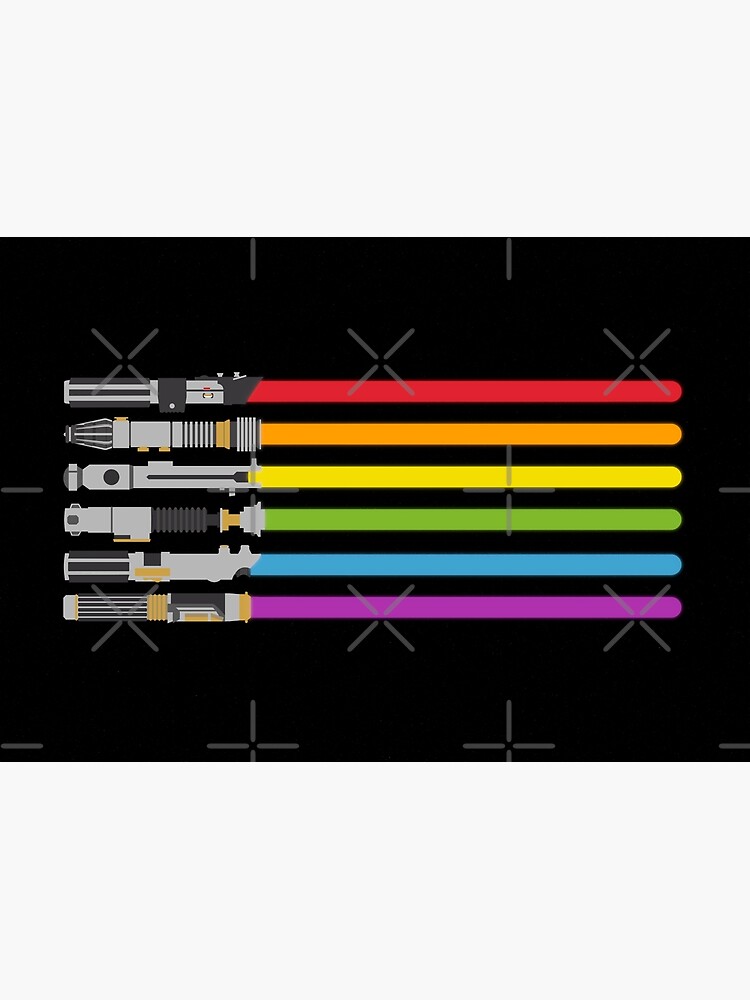 Thumbnail 3 of 3, Photographic Print, Lightsaber Rainbow designed and sold by halfabubble.