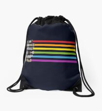 Lightsaber Rainbow Drawstring Bag