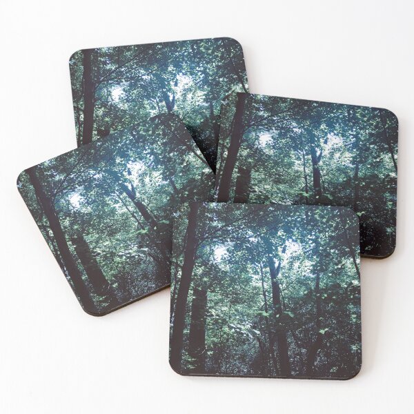 Item preview, grunge forest blue dazecore aesthetic vintage sun piercing through designed and sold by sielexis.