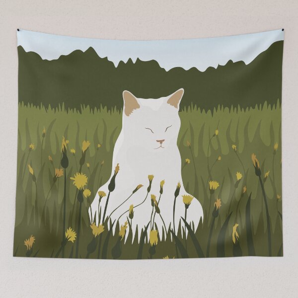 Item preview, Cat Among Dandelions designed and sold by zykydesigns.