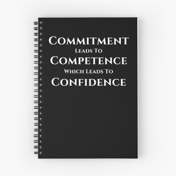 Item preview, Commitment Competence Confidence - White Text designed and sold by TheKnightWriter.