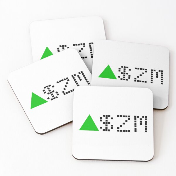 Item preview, Zoom Stock Ticker Green - Black Font designed and sold by frankyou.