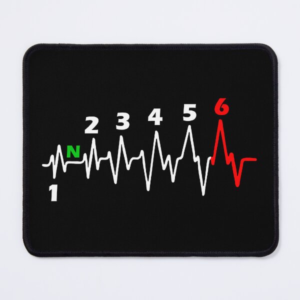 Item preview, Motorcycle 6 Gearshift Heartbeat Motorsport Speed Pulse designed and sold by urban-design.