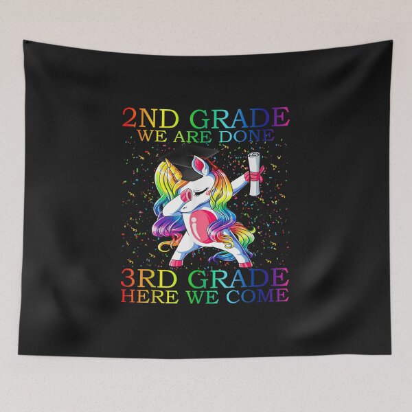 Item preview, 2nd Grade We Are Done 3rd Grade Here We Come Graduation Magical Unicorn designed and sold by wolagaereli277.