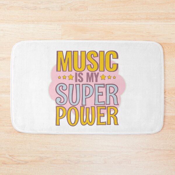 Item preview, Music is my Super Power designed and sold by Think4Prints.