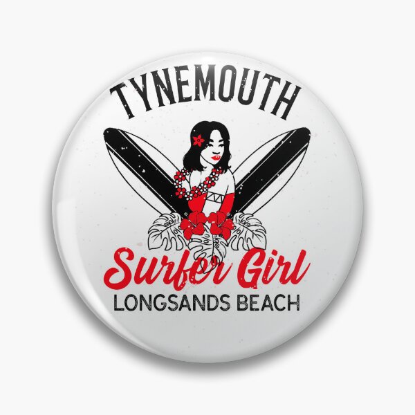 Item preview, Tynemouth Surfer Girl Longsands Beach designed and sold by MerchByCraig.