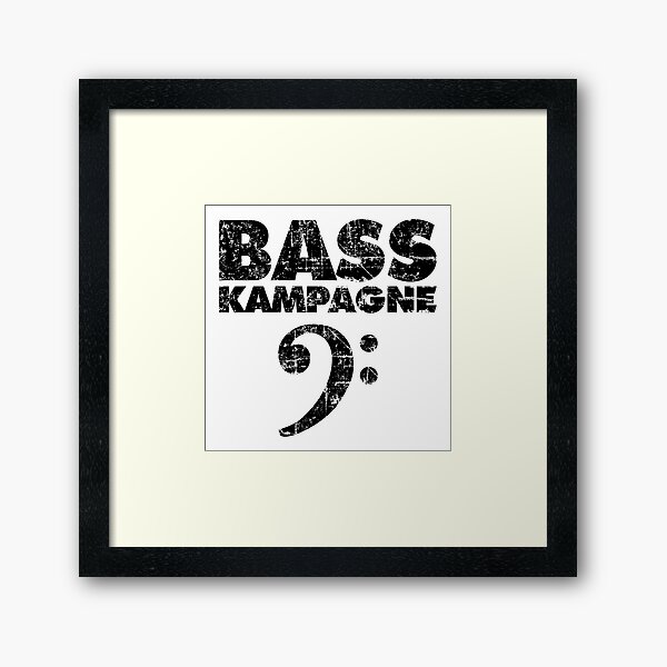 Bass Campaign Bass Design Vintage Black By Theshirtshops Redbubble