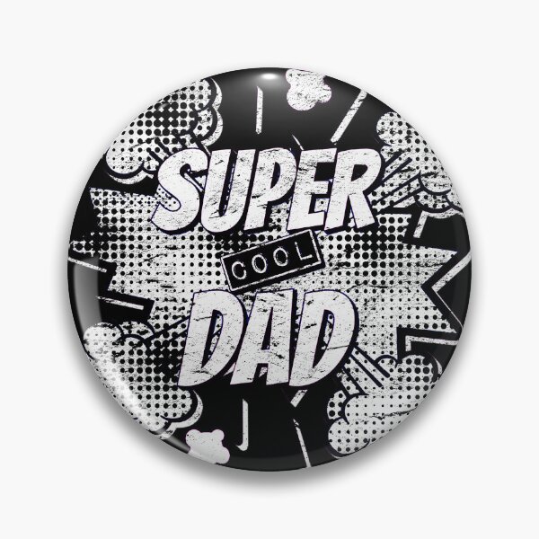 Item preview, Distressed Monochrome Comic Book Style Super Cool Dad, Great Design For Cool Dads, Perfect For Father's Day designed and sold by TrulyEpoque.