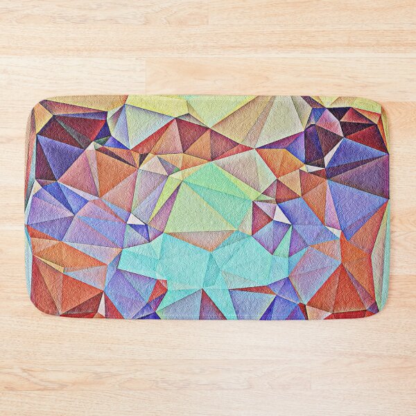 Item preview, Triangular shape art with floral texture designed and sold by Saknarong Mahima.