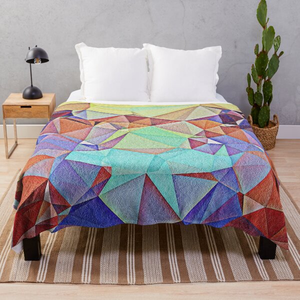 Item preview, Triangular shape art with floral texture designed and sold by Saknarong Mahima.