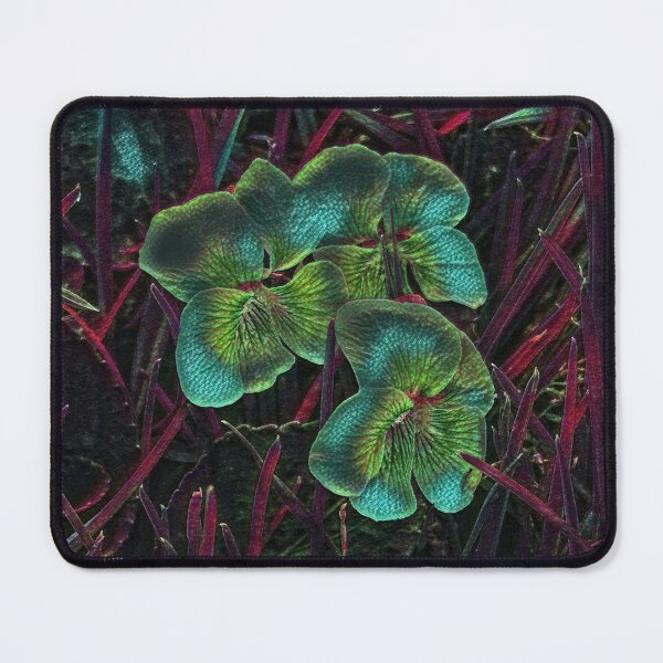 Item preview, Wild Violets in Nightshades of Green designed and sold by SunshineWalker.