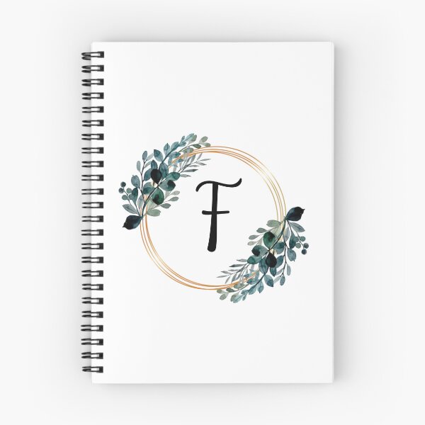 Item preview, Monogram Letter F | Laurels with Gold Borders designed and sold by JustSeasons.
