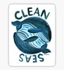 Clean Seas for Whales Sticker