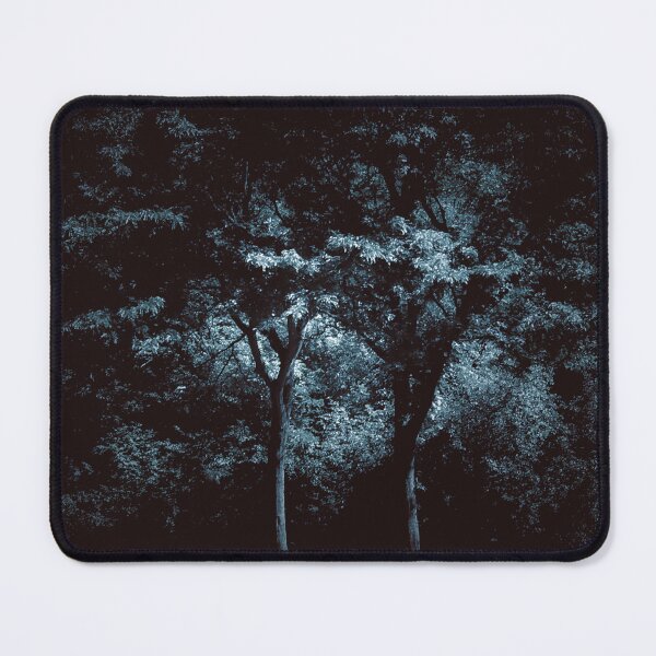 Item preview, dazecore aesthetic trail landscape photography grunge vintage blue bunch of trees darker closer designed and sold by sielexis.