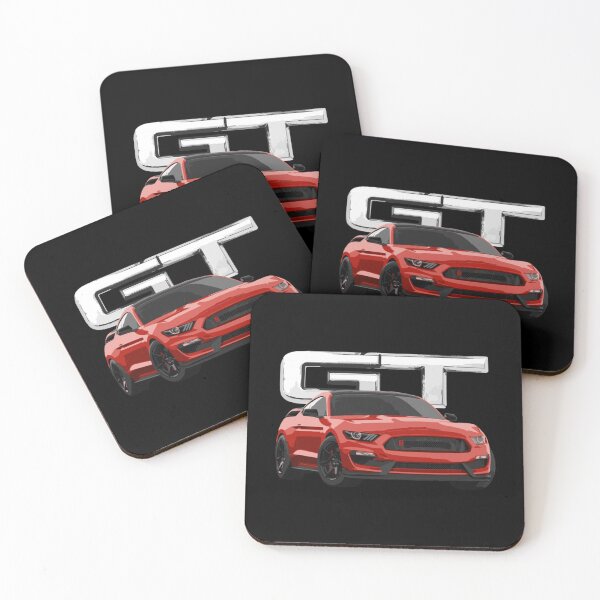 Item preview, Mustang Gt V8 Gt350 Gt500 Grand Touring Racing Stripe Design Red Classic T-Shirt designed and sold by monica45je.