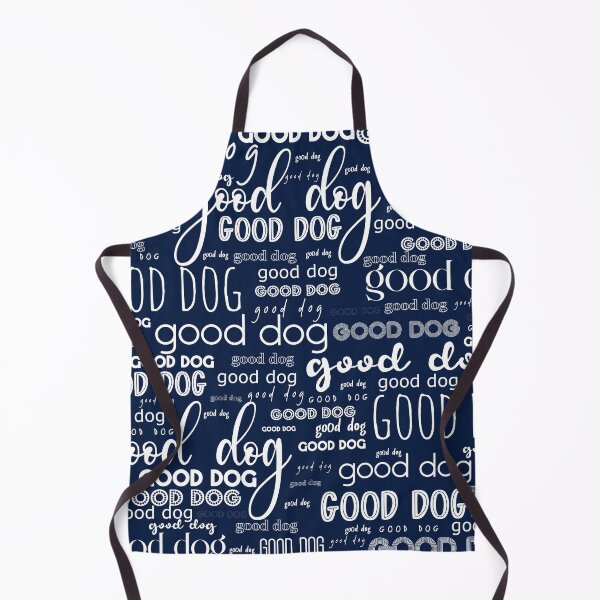 Item preview, Good Dog Cute Typography for Good Dogs or Confused Cats in Nautical Navy Blue and White designed and sold by kierkegaard.