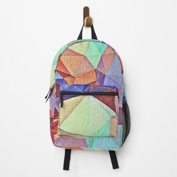 Item preview, Triangular shape art with floral texture designed and sold by Saknarong Mahima.