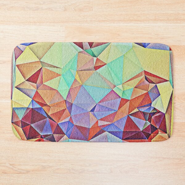 Item preview, Triangular shape art with floral texture designed and sold by Saknarong Mahima.