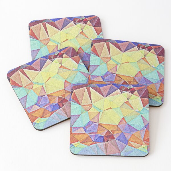 Item preview, Triangular shape art with floral texture designed and sold by Saknarong Mahima.