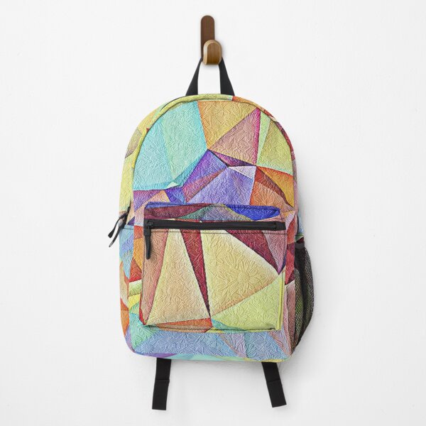 Item preview, Triangular shape art with floral texture designed and sold by Saknarong Mahima.
