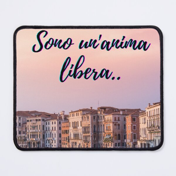 Item preview, I am a free soul - popular Italian quotes theme gifts designed and sold by RebelliousRosee.