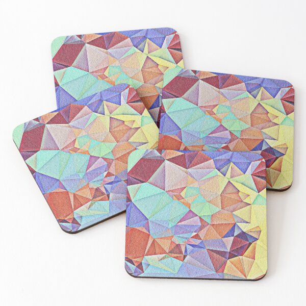 Item preview, Triangular shape art with floral texture designed and sold by Saknarong Mahima.