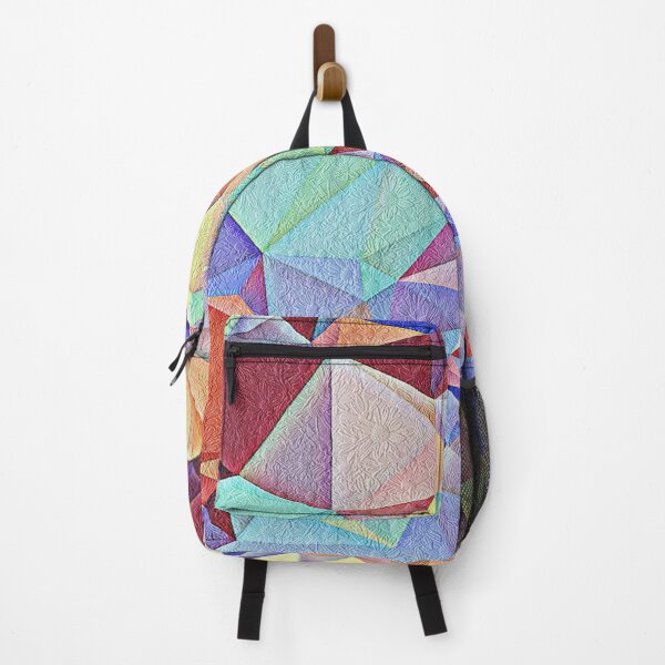 Item preview, Triangular shape art with floral texture designed and sold by Saknarong Mahima.
