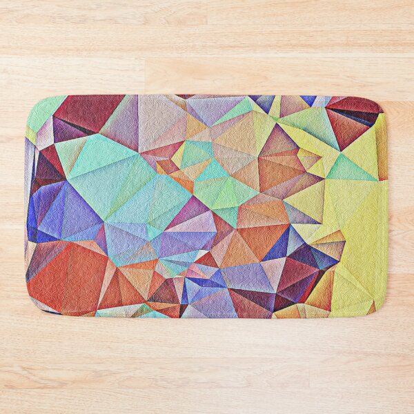 Item preview, Triangular shape art with floral texture designed and sold by Saknarong Mahima.