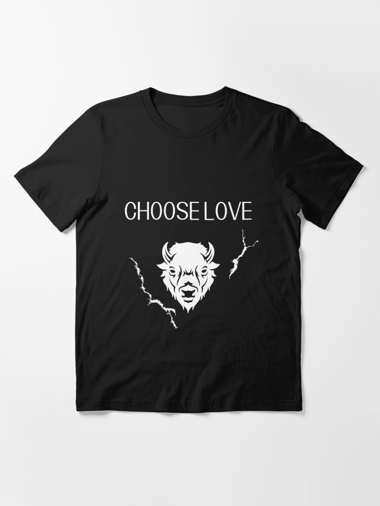 Choose love Buffalo Bills logo t shirt and logo Sticker for Sale by Fager