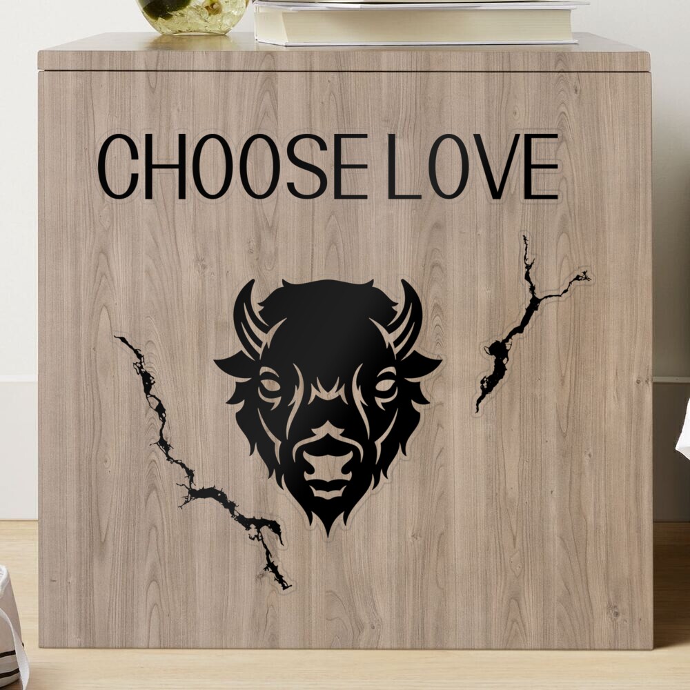 Choose love Buffalo Bills logo t shirt and logo Sticker for Sale by Fager