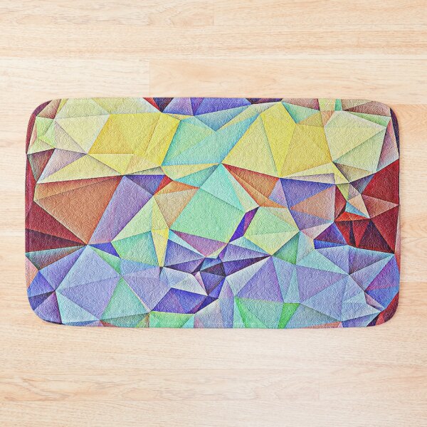 Item preview, Triangular shape art with floral texture designed and sold by Saknarong Mahima.