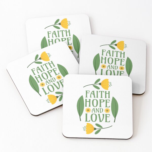Item preview, Faith, Hope, and Love - Bible Verse 1 Corinthians 13:13 designed and sold by Millusti.