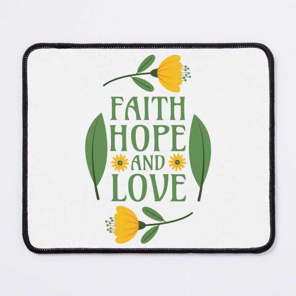 Item preview, Faith, Hope, and Love - Bible Verse 1 Corinthians 13:13 designed and sold by Millusti.