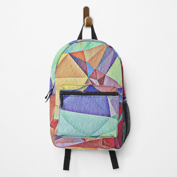 Item preview, Triangular shape art with floral texture designed and sold by Saknarong Mahima.