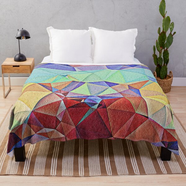 Item preview, Triangular shape art with floral texture designed and sold by Saknarong Mahima.