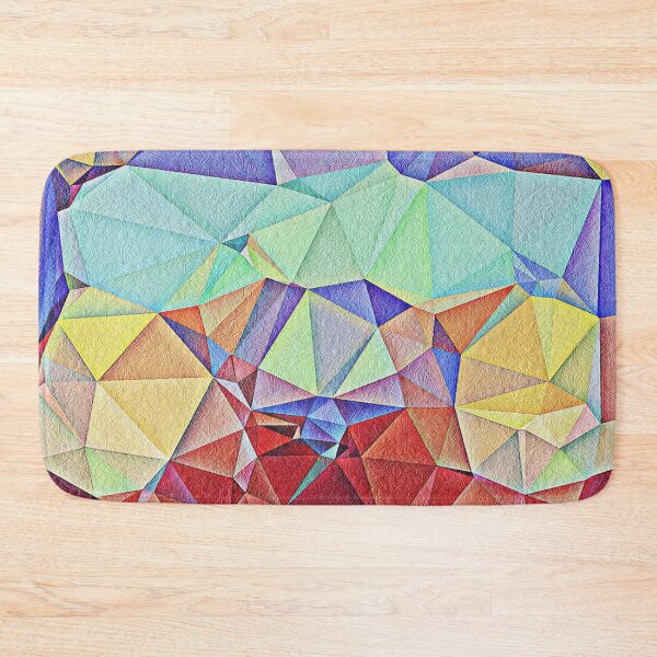 Item preview, Triangular shape art with floral texture designed and sold by Saknarong Mahima.
