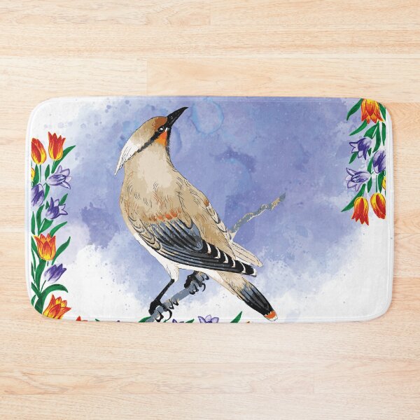 Item preview, Waxwing Bird Art designed and sold by Blok45.