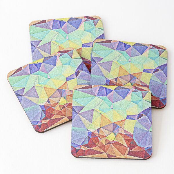 Item preview, Triangular shape art with floral texture designed and sold by Saknarong Mahima.
