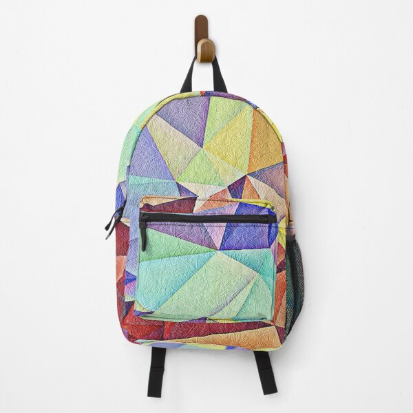 Item preview, Triangular shape art with floral texture designed and sold by Saknarong Mahima.