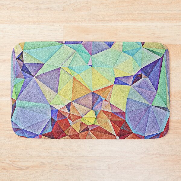 Item preview, Triangular shape art with floral texture designed and sold by Saknarong Mahima.