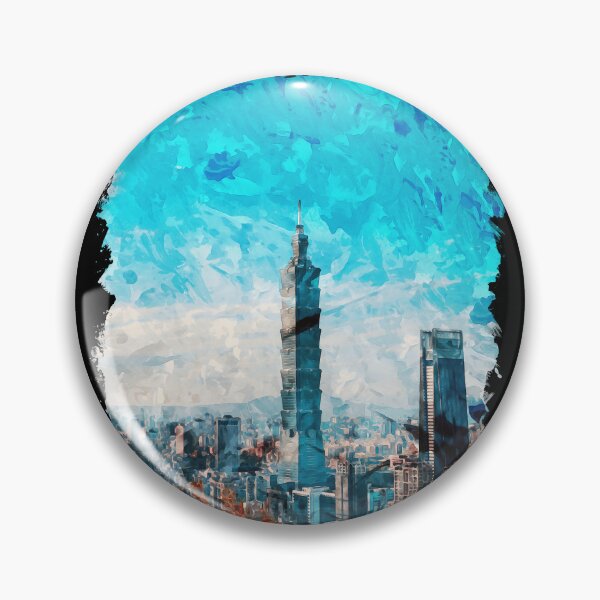 Item preview, Taipei Taiwan city watercolor designed and sold by chrlalexandru.