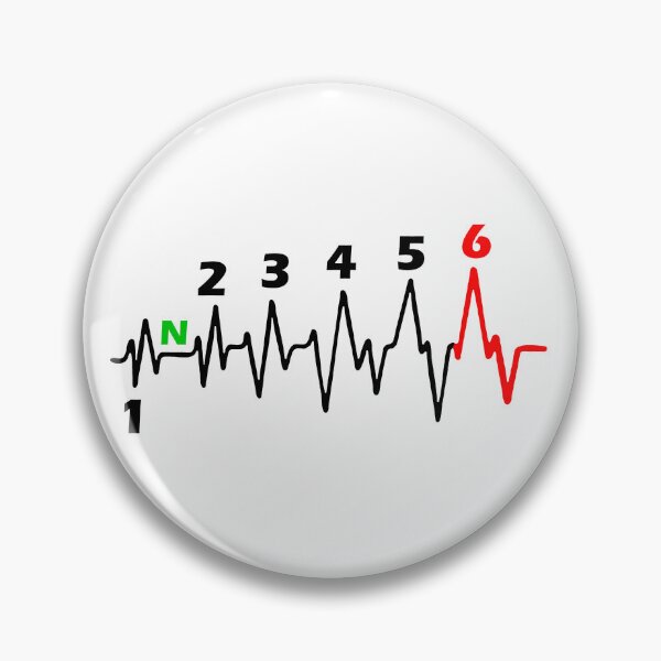 Item preview, Motorcycle 6 Gearshift Heartbeat Motorsport Speed Pulse designed and sold by urban-design.