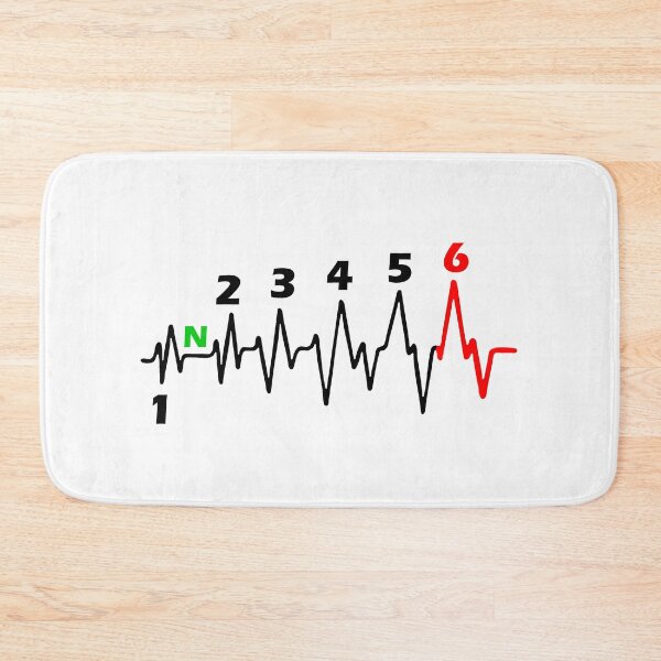 Item preview, Motorcycle 6 Gearshift Heartbeat Motorsport Speed Pulse designed and sold by urban-design.