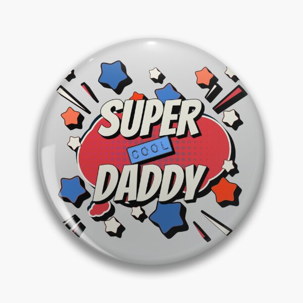 Item preview, Red, White And Blue Comic Book Style Super Cool Daddy, Great Design For Cool Dads, Perfect For Father's Day designed and sold by TrulyEpoque.