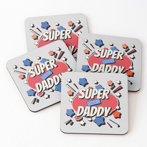 Item preview, Red, White And Blue Comic Book Style Super Cool Daddy, Great Design For Cool Dads, Perfect For Father's Day designed and sold by TrulyEpoque.