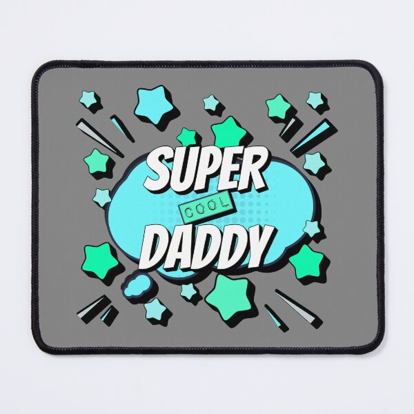 Item preview, Turquoise Blue Comic Book Style Super Cool Daddy, Great Design For Cool Dads, Perfect For Father's Day designed and sold by TrulyEpoque.